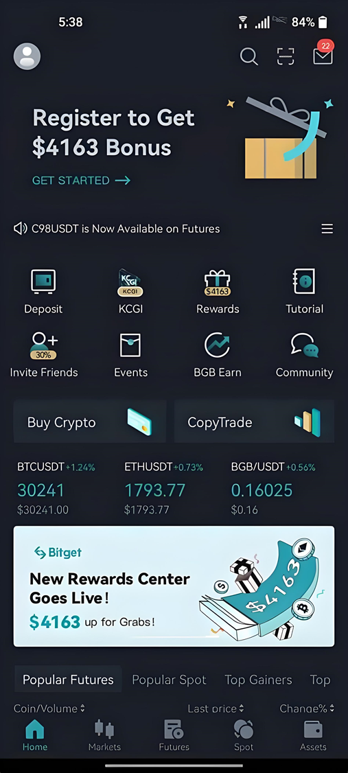 bitget主界面